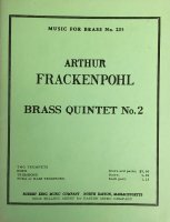 Brass Quintet nr 2 na dwie trąbki, waltornię, puzon i tubę - A. Frackenpohl