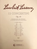 Concertino na waltornię i orkiestrę smyczkową (wyciąg fortepianowy), op. 45 - L.E. Larsson
