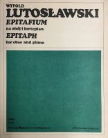 Epitafium na obój i fortepian - W. Lutosławski