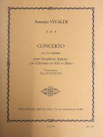 Koncert a-moll aranżacja na saksofon sopranowy lub klarnet - A. Vivaldi