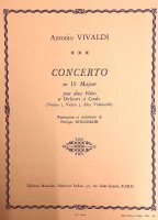 Koncert C-dur na 2 flety i orkiestrę smyczkową (wyciąg fortepianowy) - A. Vivaldi
