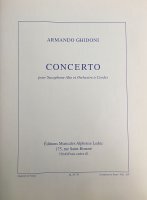 Koncert na saksofon altowy i orkiestrę smyczkową (wyciąg fortepianowy) - A. Ghidoni