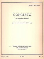 Koncert na saksofon altowy i orkiestrę (wyciąg fortepianowy) - H. Tomasi