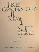 Pieces Caracteristiques en Forme de Suite 2 na saksofon altowy i fortepian - M. Dubois