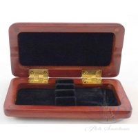 Pudełko drewniane brązowe na 3 stroiki do oboju - Rigotti