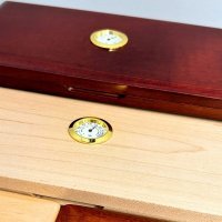 Pudełko drewniane na 20 stroików do oboju z higrometrem- Rigotti