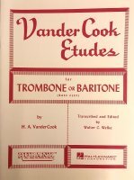 VanderCook Etudes na puzon lub baryton (klucz basowy) - H. A. VanderCook